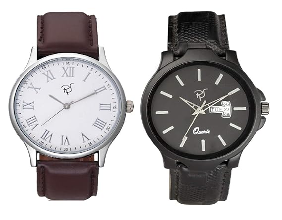 Rico Sordi Mens Set of 2 PU Watch (RS_2_D&D1)