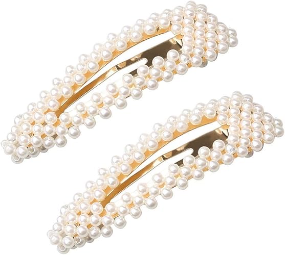 chunnron Water Drop Hairpins Hair Clips Pearl Hair Clip Artificial