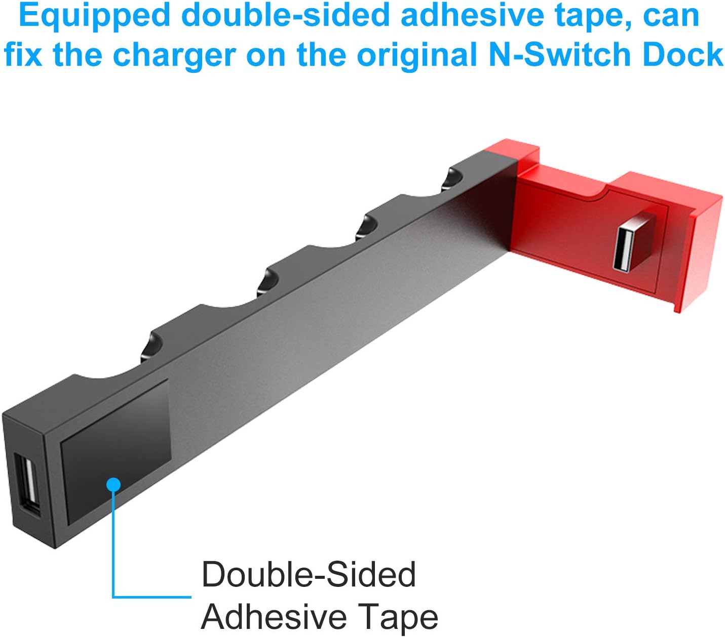 Compatible for Nintendo Switch JoyCon Charging Dock, Support 1-4pcs Joy Con, Charger Stand Station with Individual LED Indicator for Nintendo Switch Joy-Con