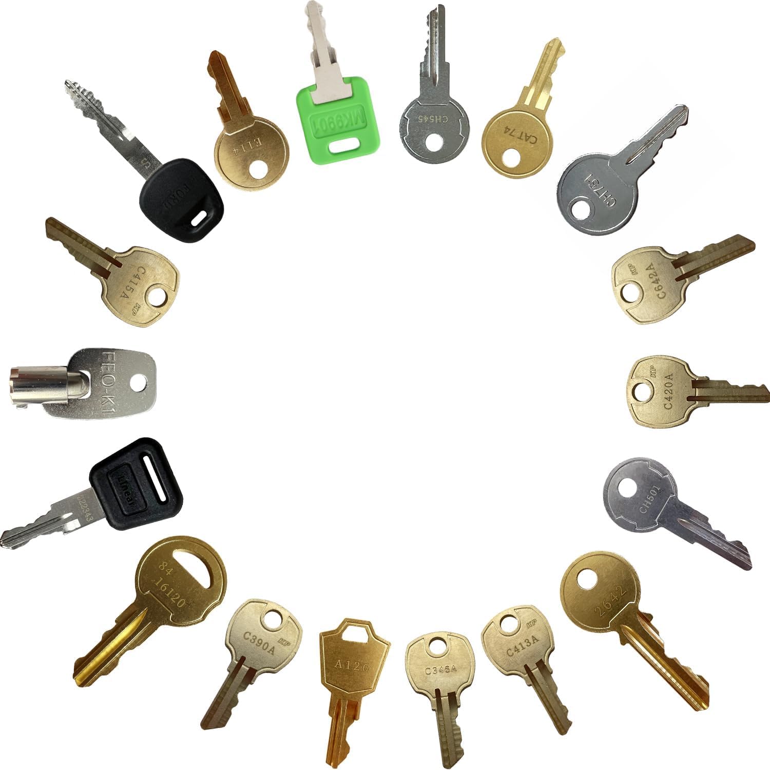 Photo 1 of 18 Pentesting Master Key Set,FEO-K1 MK9901 CH751 CH501 A126 C642A CH545 C415A C413A 2642 C420A 222343 C390A 84 16120 E114 C346A CAT 74 Cabinet Elevator Security Gate RV