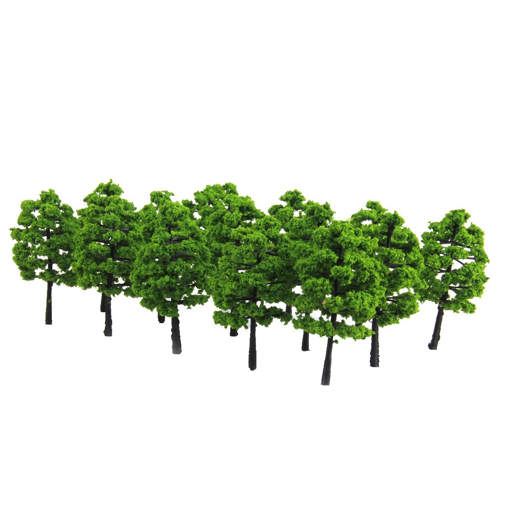 8 PZ SIMULAZIONE albero PVC micro scena mini alberi gelo paesaggio EUR 9,13 - IT