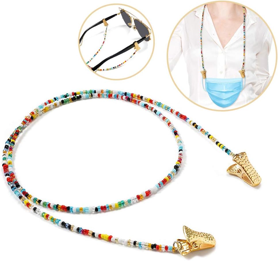 FAIRYSU Eyeglass Strap Eyewear String Face Mask Holder Fashionable