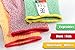J H 3 Color Cut Resistant Gloves Red For Meat, Green For Veg, Yellow For Fruit- High Performance Cut Level 5, Food Grade No Cross Contam, 3Piece Medium