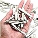 BronaGrand 100 PCS Silver Alligator Hair Clip Flat Top with Teeth for Arts & Crafts Projects, Dry Hanging Clothing, Office Paper Document Organization,Hair Care(2.4 Inch)
