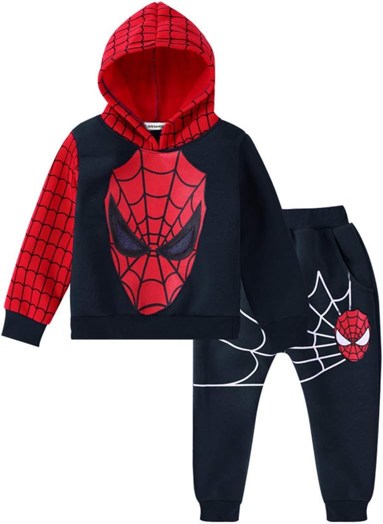 2Pcs Boys Pullover Hoodies+Pants Baby Clothing