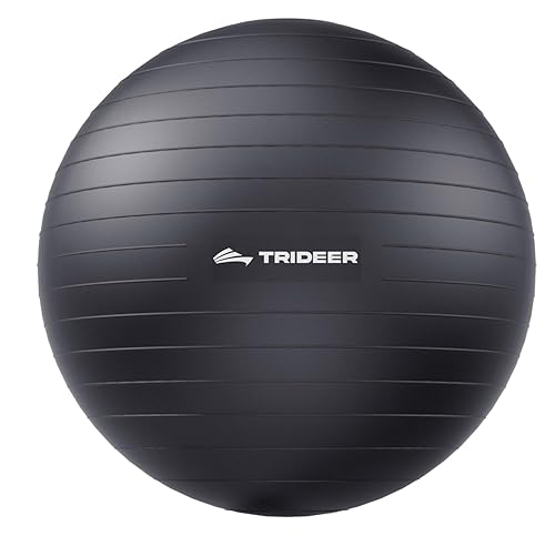 Trideer Extra Thick Yoga Ball Exercise Ball, Sizes Ball Chair, Heavy Duty  Swiss Ball for Balance, Stability, Pregnancy, Physical Therapy, Quick Pump 