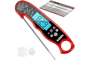 KIZEN Instant Read Meat Thermometer Digital - Food Thermometer for Cooking, Grill, Oven, BBQ - Probe Thermometer for Kitchen