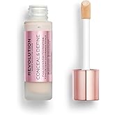 Revolution, Conceal & Define Foundation, Full Coverage, Long-Lasting Matte Finish, Vegan & Cruelty-Free, F1 Fair Skin Tones, 0.8 fl oz