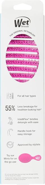 Wet Brush Shower Detangler Pink Glitter Brand Detangler Hair Care view 12