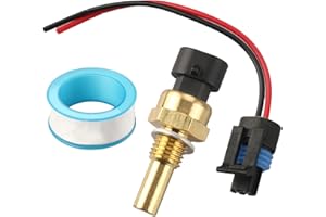 RETEPIF Engine Coolant Temperature Sensor+Pigtail Connector for GMC Sierra Yukon，Saab 9-7x,Saturn Vue Buick Lacrosse, Chevy Camaro Impala Silverado Express Equinox Suburban Tahoe
