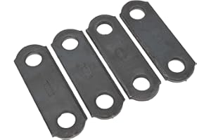 4 Pcs Trailer Leaf Spring Shackle Strap 2 5/8 Inch Center Double Eye Springs Heavy Duty Steel Springs Suspension Axle Shackle