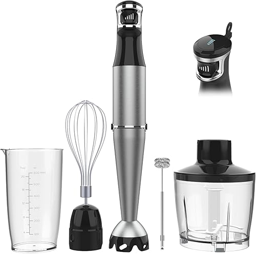 Turelar Immersion Blender Handheld Corded Hand Blenders Set 1100W