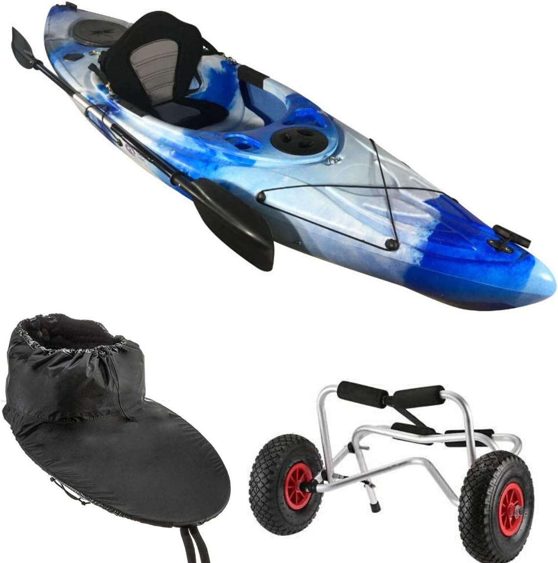 Cambridge Kayaks sit in kayak single canoe sea river fishing starter pack