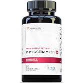 Hydrating Anti Aging Phytoceramides Supplement - Clinically Proven Ceratiq Ceramides with Hyaluronic Acid 700mg - Skin Barrier Repair Itchy Dry Skin Supplement for Women
