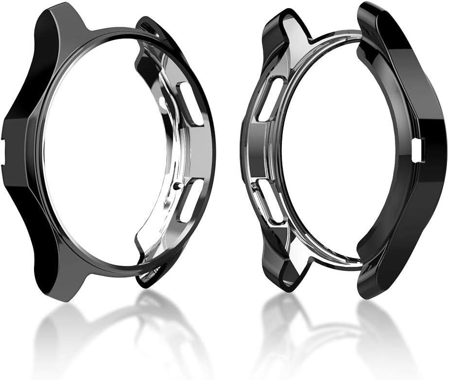 Cerike Case for Samsung Galaxy Watch 42mm Bumper Case, TPU Scractch-Resist Frame Protective Cover for Samsung Galaxy Watch 42mm Smartwatch (42mm, Black)