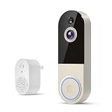 NariOrbi WiFi Video Doorbell Camera with Human Detection, Battery Powered, Night Vision, 2-Way Talk, 2.4G WiFi, Cloud Storage