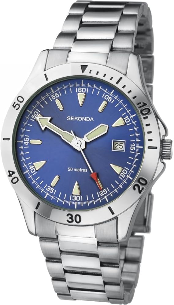 sekonda blue dial