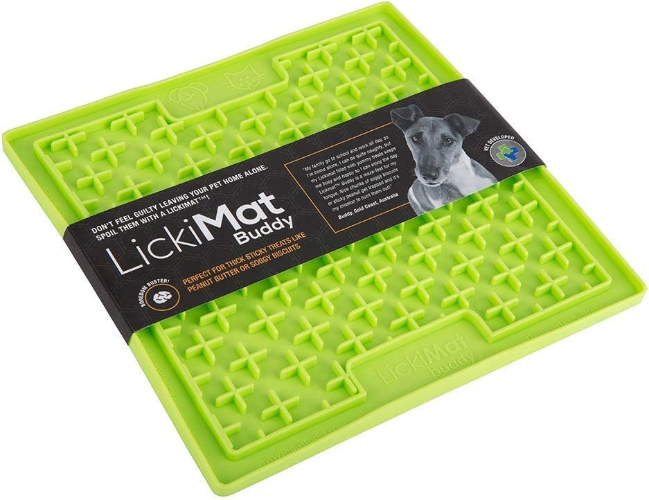INDUSTIPET Lickimat Buddy Treat Mat for Dogs, Cats & Puppies