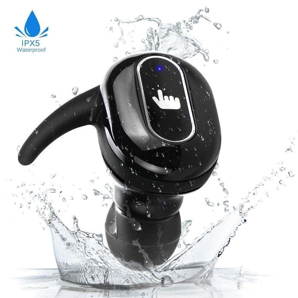 Mbuynow Écouteurs sans Fil 2 Oreillette Bluetooth avec Microphone Stereo Design Ergonomique et Anti-Bruit Kit Mains Libre pour Samsung iPhone 6 7 8 X Sony iPad Tablette et D’Autre Bluetooth Appareil