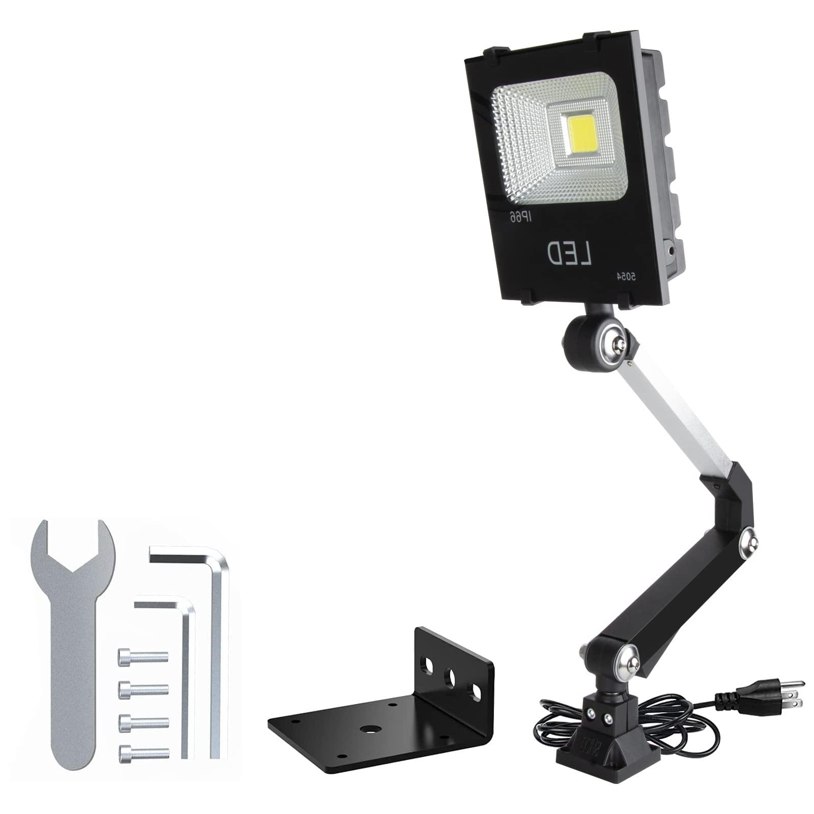 Photo 1 of Work Light,Led Work Light, 30w Folding Aluminum Alloy ong Arm Lamp for Lathe Milling Drill Press Industrial Lighting Reading,Cool and Warm Light Available (30W)