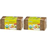Mestemacher Organic Three Grain Whole Grain Bread, High Fiber German Bread, Shelf Stable, Vegan &amp; Non-GMO, 17.6 Oz (Pack of 2)