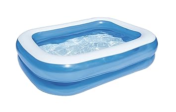 Bestway Piscine Gonflable Enfant Pataugeoire Bleue 201 X 150 X 51