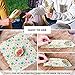 Reusable Beeswax Food Storage Wraps - 6 Pack - Eco-Friendly Wax Sandwich Wrap and Bowl Cover - Healthy Alternative To Saran Wrap - 2 Large, 2 Medium, 2 Small, 1 Cotton Produce Bag