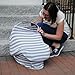 Premium Nursing Cover for Breastfeeding Moms, Multi Use Including High Chair Cover, Infant Baby Car Seat Cover, Shopping Cart Cover and Infinity Scarf, Perfect Accessory for Boys and Girls