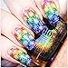 CICI&SISI Wedding Season Series Acrylic Nail Stamping Printing Plate Manicure Nail Art Decor Image Stamps Plate, 4 Pcs