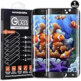 Samsung Galaxy S6 Edge Screen Protector ,WINWONBRA Galaxy S6 Edge Tempered Glass Screen Protector - High Definition 3D Curved - Full 100% Coverage[BLACK]