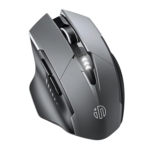 Mouse Android Bluetooth Bluetooth Mouse, Inphic Rechargeable Wireless Mouse Multi-Device (Tri ...