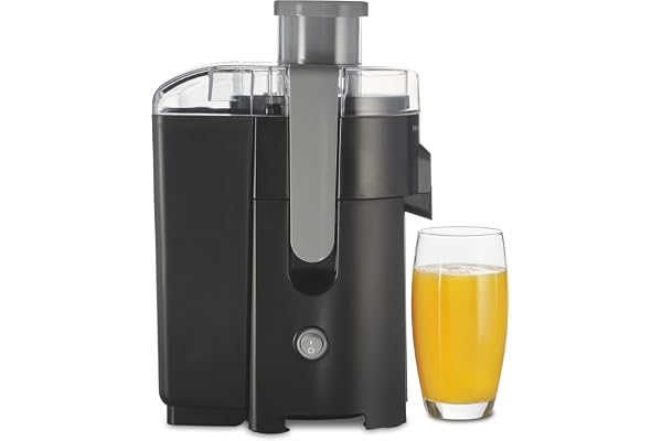 Hamilton Beach HealthSmart Juice Extractor, 2.4” Feed Chute for Fruits and Veggies, Easy Clean dishwasher safe parts, BPA Fre