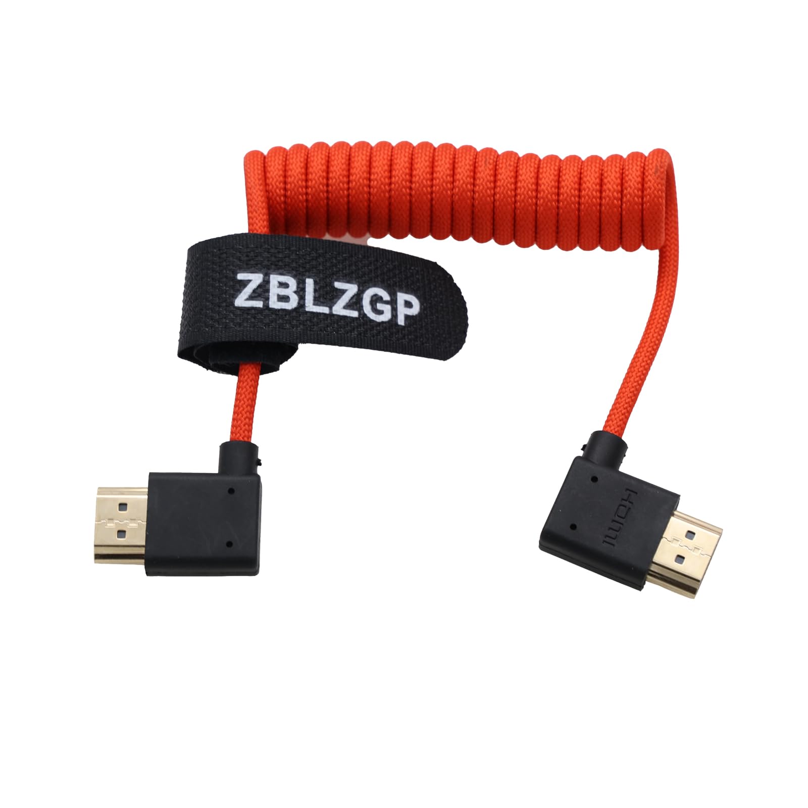 ZBLZGP 8K HDMI Cable for Deep Sea ROV 8K Monitoring Oceaneering Underwater,RED Scarlet-W,Canon EOS M6 Camera, Canon XF405 Camcorder,Left and Right Bend,HDMI, Red Braided — image 1