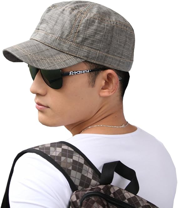 メンズ 帽子 キャップ 野球帽 夏 麻 コットン混 フリーサイズ グレー ダークグレー ダークグレー キャップ 通販 Amazon