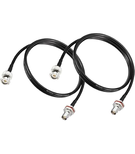 6 Foot RG58 TNC Male To N Male Coaxial Cable - 50 Ohm RF Jumper Pigtail For Quick USA Shipping
