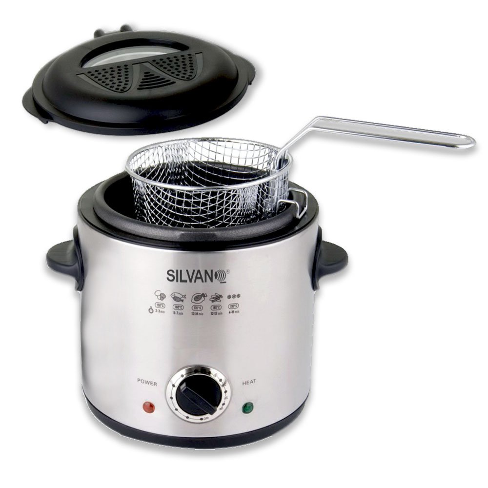 Freidora eléctrica L de acero inoxidable