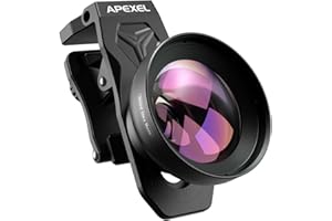 APEXEL 100Ultra Macro Lens - Enhanced Version Smartphone Lens for iPhone, Samsung, Pixel | Professional Macro Photography of Flowers, Iinsects, Jewelry, Food Details and Other Small Objects