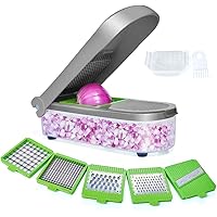 LHS Vegetable Chopper, Pro Onion Chopper Slicer Dicer Cutter - Cheese & Veggie Chopper - Food Chopper Dicer with 5…