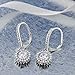Gem Stone King Stunning Round White Cubic Zirconia CZ Earrings For Women (2.50 Cttw, 1 Inch)