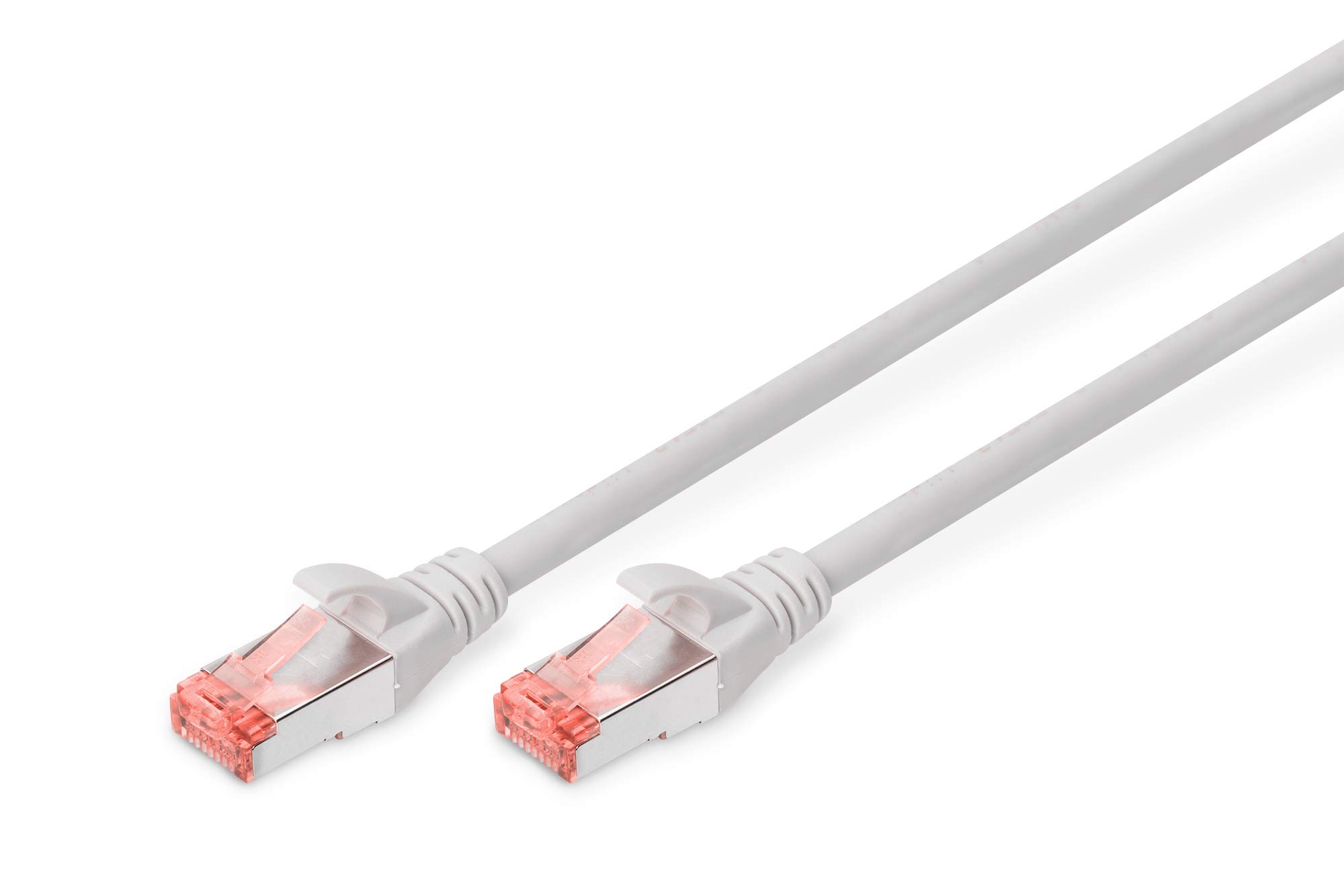 Digitus LAN Cable Cat 6-1.5m - RJ45 Network Cable - S/FTP Shielded - 1 Gbps - Compatible with Cat6A and Cat7 - Grey — image 1