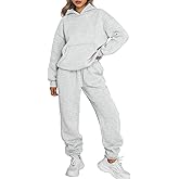 Trendy Queen Sweatsuits Women 2 Piece Outfit Two Piece Lounge Sets Hoodies and Sweatpants Fall Fashion Clothes 2026 Tracksuit