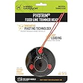 Weed Warrior PivoTrim Universal Fixed Line Trimmer Head &ndash; Pivoting Weed Eater Head Replacement for Gas &amp; Cordless String Trimmers, Heavy Duty 3-Line Design, Fits .080"-.095" Line