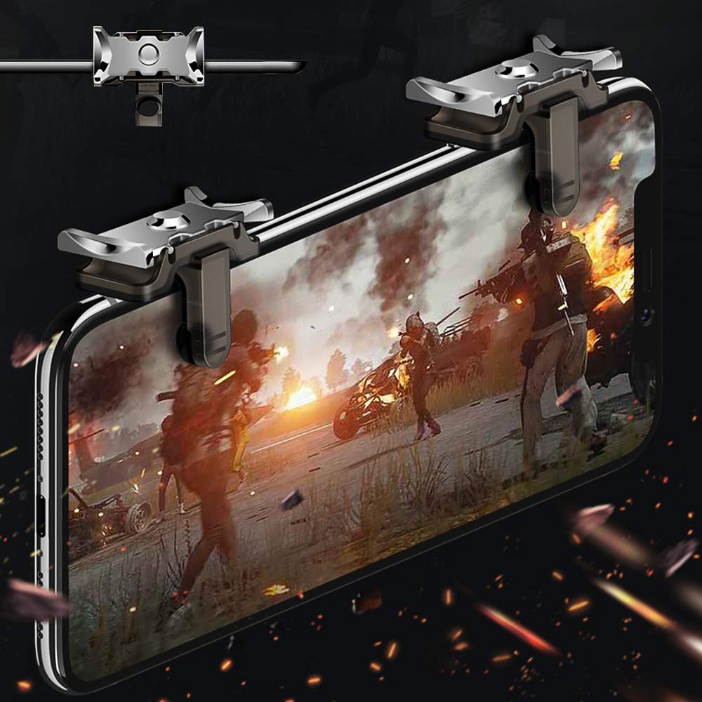 Fortnite PUBG Trigger Mobile Controller - [Upgraded Version] PUBG Mobile Trigger, L1R1 Shooter Trigger Buttons for PUBG/Fortnite/ Rules of Survival for Android & iPhone