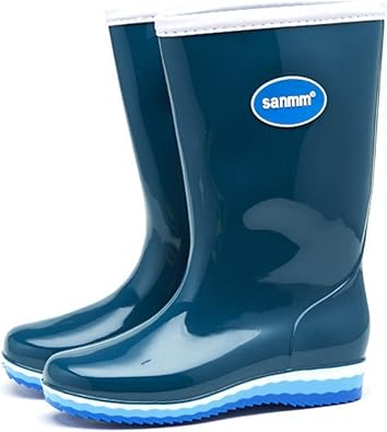 Amazon Qiage レインショートブーツ レディース レインブーツ 長靴 雨靴 防水 軽量 軽い ショートブーツ ミドル丈 履きやすい 滑りにくい レインシューズ おしゃれ かわいい 無地 雨の日 通勤 通学 レインシューズ 防水 作業用 レインシューズ