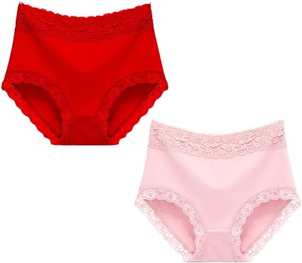 red lace high waisted panties