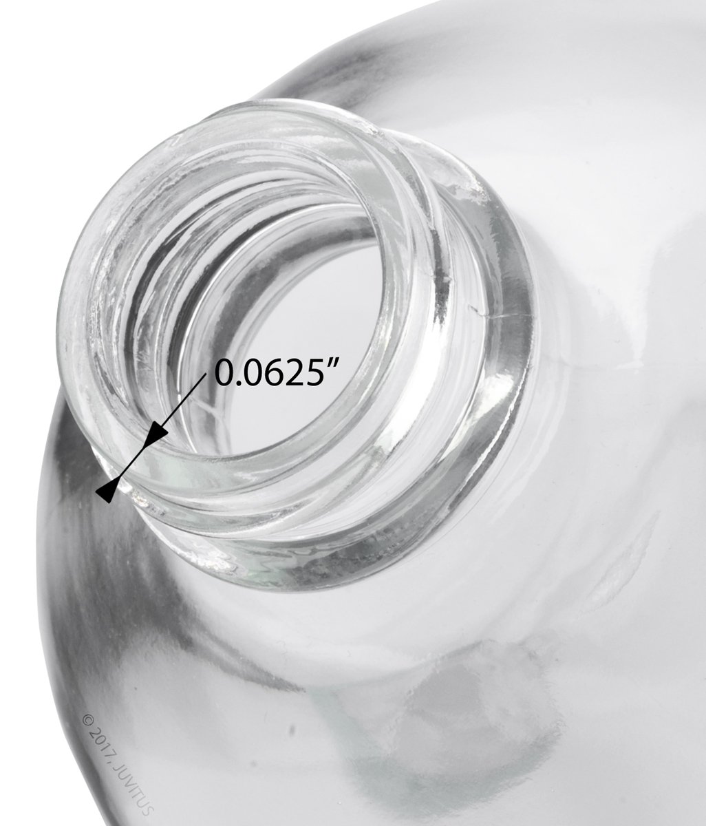 16 oz Clear Boston Round Thick Plated Glass Bottle with Black Trigger Spray (4 Pack)+ Labels: Industrial & Scientific