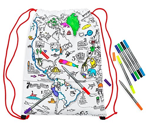 eatsleepdoodle World map Backpack