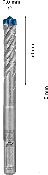 Bosch EXPERT SDS plus-7X Hammer Drill Bit 10 mm Carbide For Concrete Stone view 3