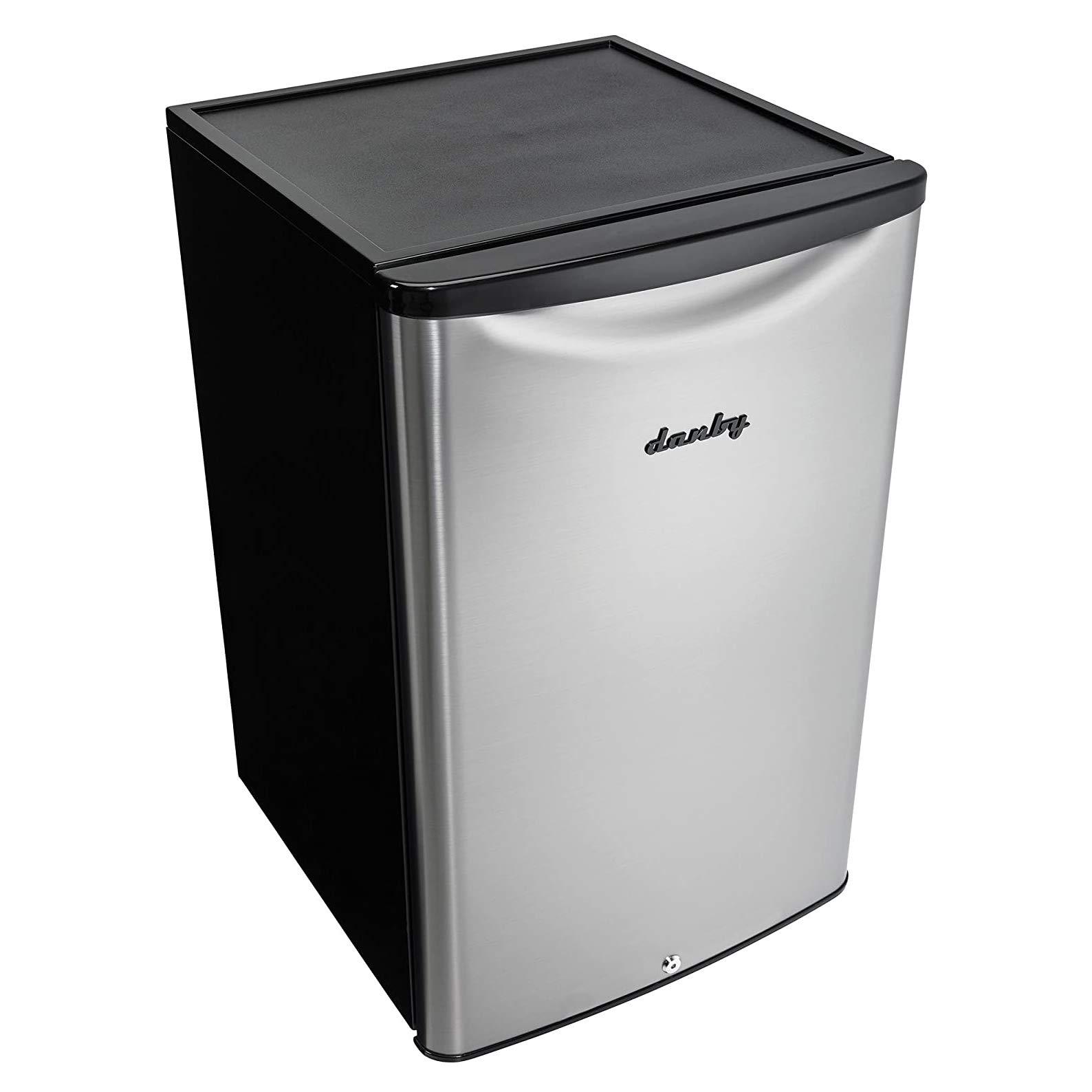 Danby DAR044A6BSLDBO 4.4 Cu.Ft. Outdoor Mini Fridge, IPX4-Rated Stainless Steel Look All Refrigerator for Patio, Cabana, Pool Bar, E-Star Rated, Spotless Steel