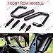 HTTMT- 2x Front Grab Bar Steel Grab Handles for 07-17 Jeep Wrangler JK 4 Door Grab Bar